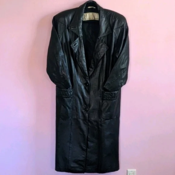 80s Vibe BB Dakota Leather Long Coat SM